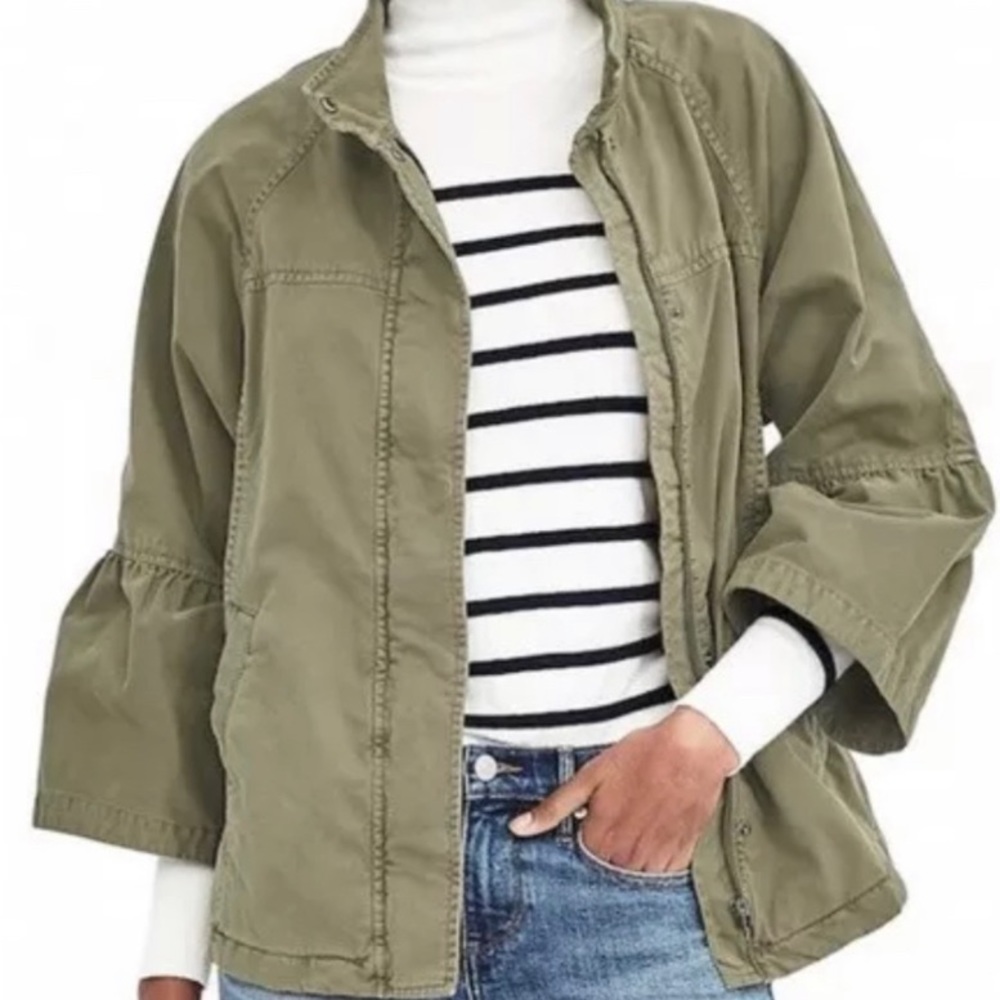 Banana Republic Military Bell Sleeve Jacket